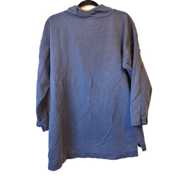 Vintage Y2K Unionbay Navy Blue Cowl Neck Sweatshirt Size S - Picture 2 of 6